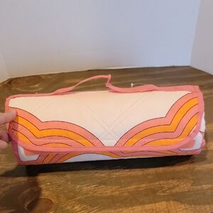 Society 6 Pink and Orange Cosmetic Case